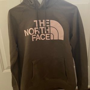 Olive Green North Face Hoodie women’s small